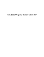 Adjacent Property Owner List 2014
