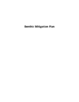 Benthic Mitigation Plan 2014