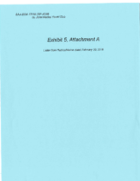 Exhibit 5, Attachment A