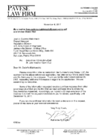 Req for Extension to ACOE. 11 8 2017