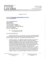 SAJ-2004-12518 (SP-JCM) – Response to RAI. Letter. 12 15 2017