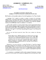 Statement of Andrew C. Simpson for Committee of the Whole (3)